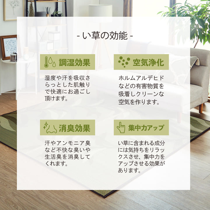 大きなリーフ柄をデザインしたい草ラグ グラン