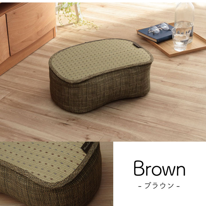 すっきりとしたドット柄のおしゃれない草のスマホクッション