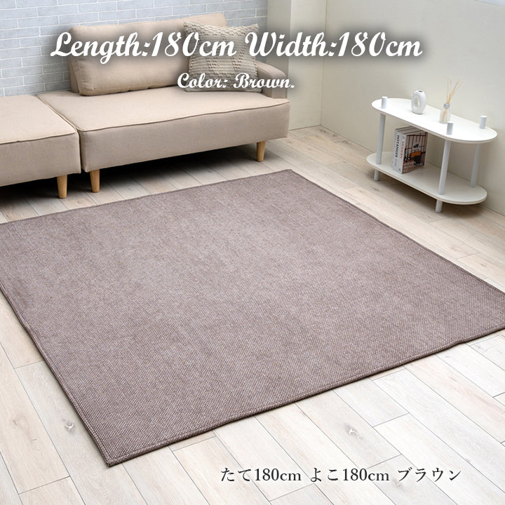 シェニール織で繊細な凹凸を表現したしなやかな手触りのラグ