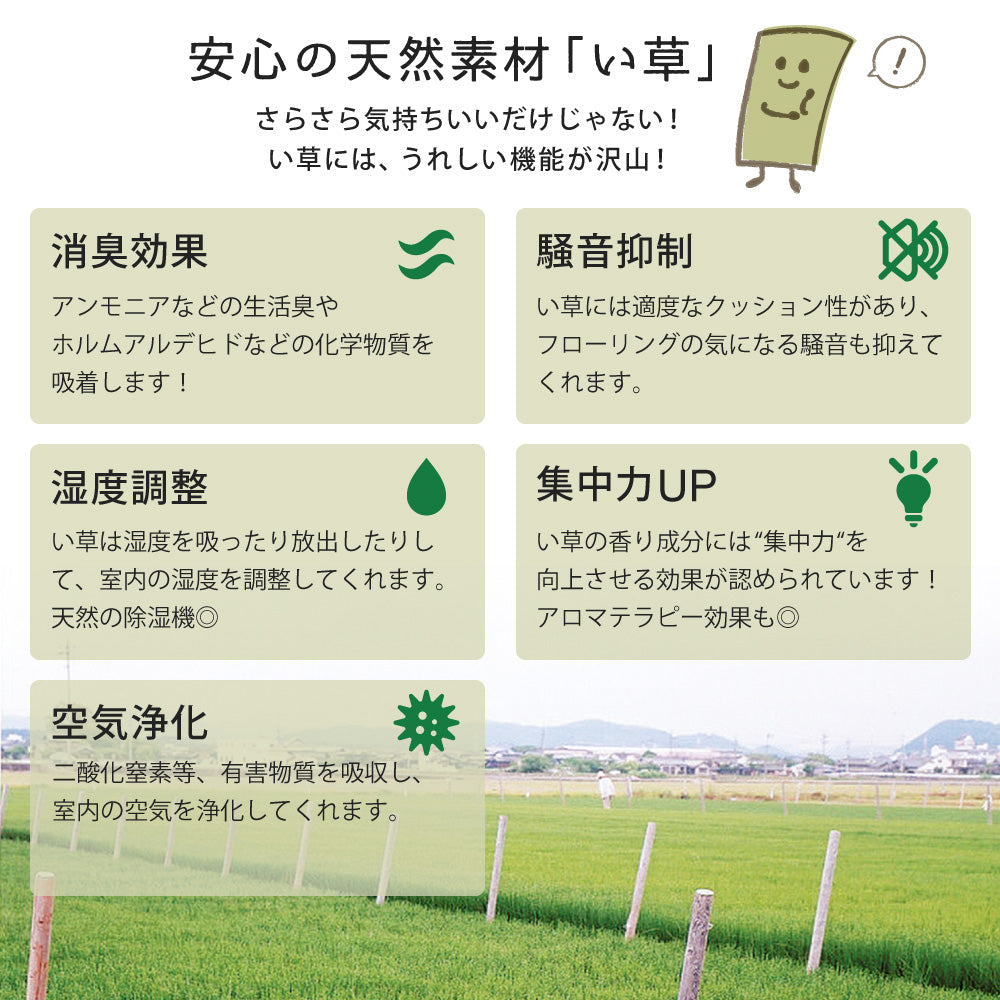 軽くて便利な置き畳 隙間スペースを有効活用 倉敷II 同色セット