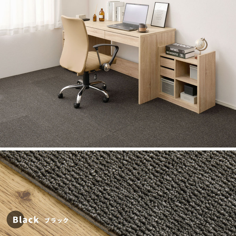 タイルカーペット ペットの足腰を守るクッション性 置くだけでズレない洗える吸着マット