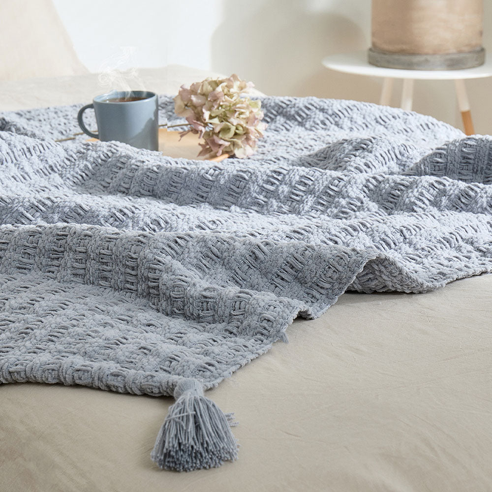 ふんわり包む2WAYニットブランケット