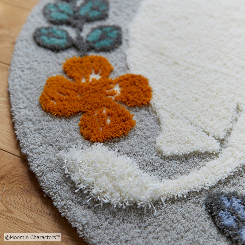 MOOMIN ムーミン / ムーミンのおしりラグ 円形95×95cm