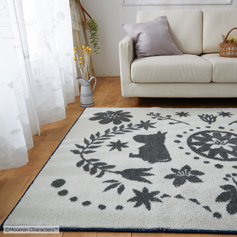 MOOMIN ムーミン / フォークラインラグ 130×185cm