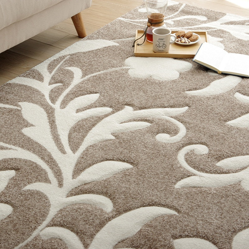 立体感のあるオシャレなラグ トルコ製ウィルトン織りカーペット ネム