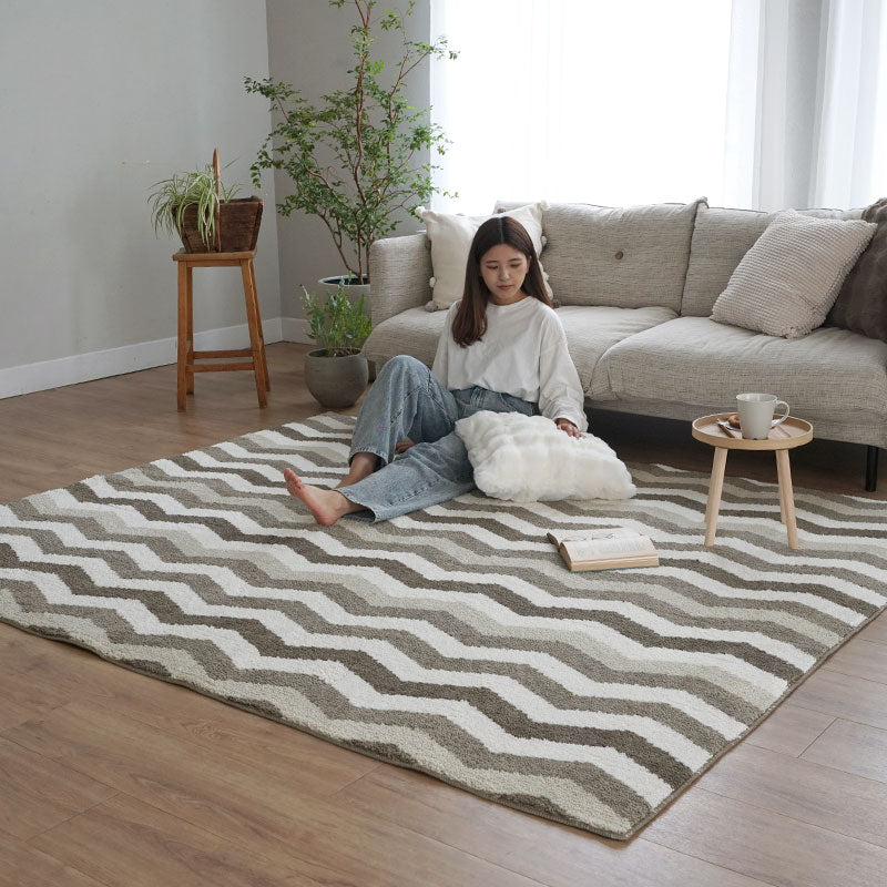 洗える抗菌防臭防ダニ デザインラグ