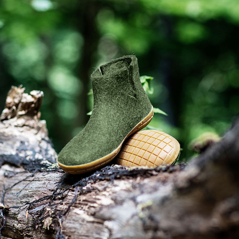 BOOT WITH RUBBER SOLE - ブーツ ラバーソール glerups (グレーラップ)