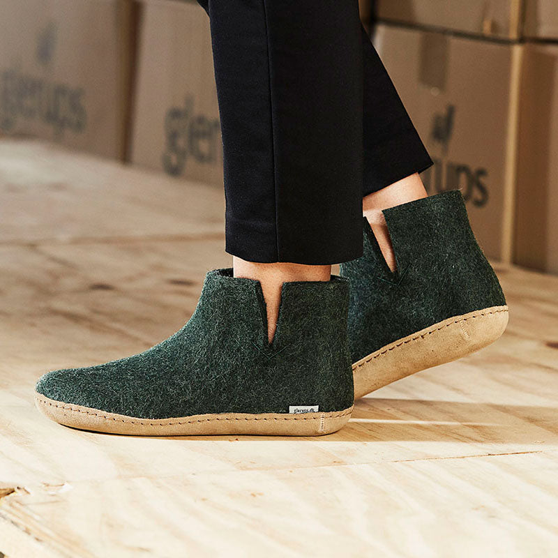 BOOT WITH RUBBER SOLE - ブーツ ラバーソール glerups (グレーラップ)