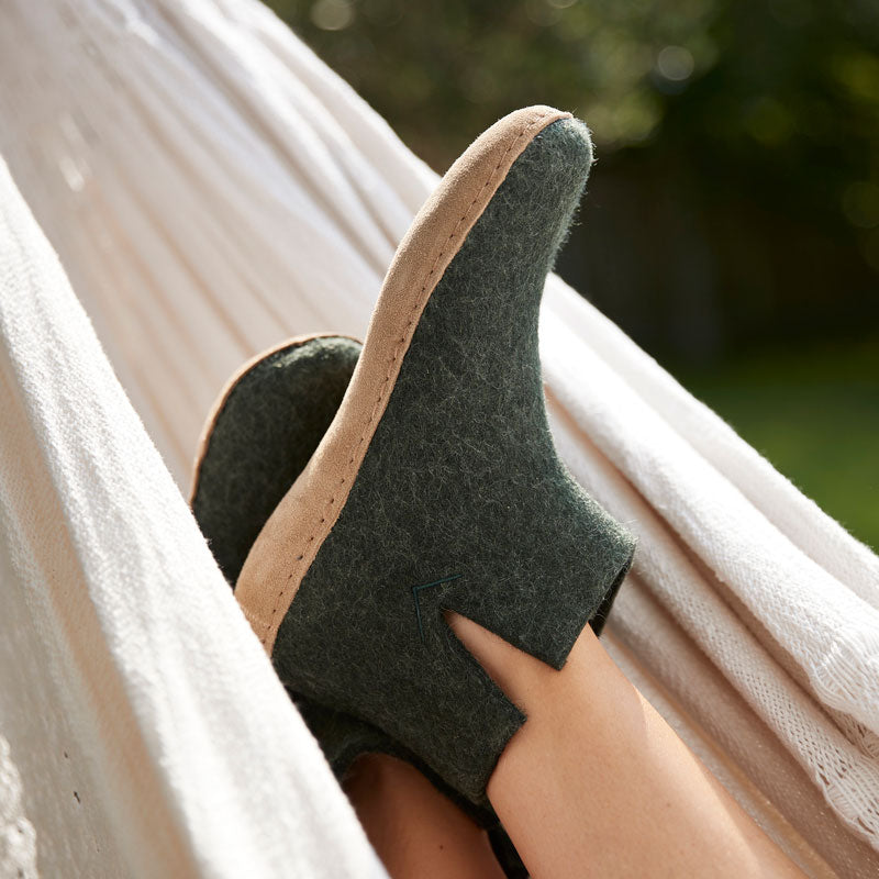 BOOT WITH RUBBER SOLE - ブーツ ラバーソール glerups (グレーラップ)