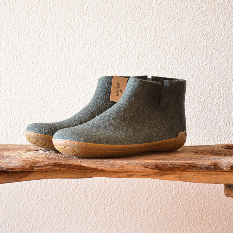 BOOT WITH RUBBER SOLE - ブーツ ラバーソール glerups (グレーラップ)