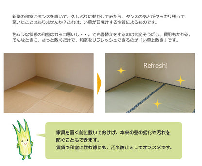 い草上敷き ほほえみ 三六間サイズ