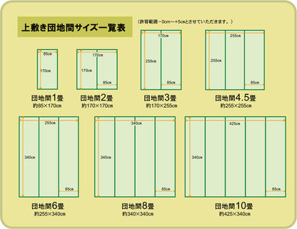 い草上敷き 湯沢 団地間サイズ