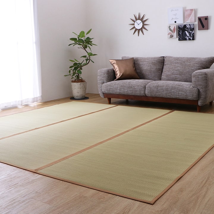 無着色・無染土い草を使用したい草カーペット