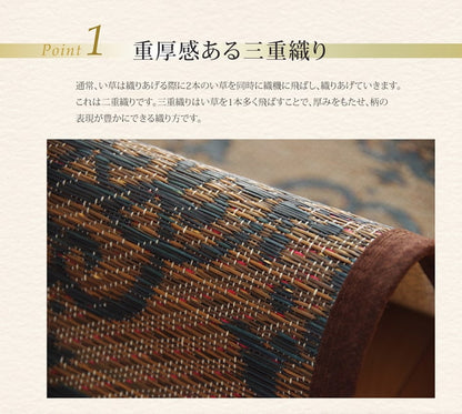純国産い草を使用したい草ラグ オーディーン
