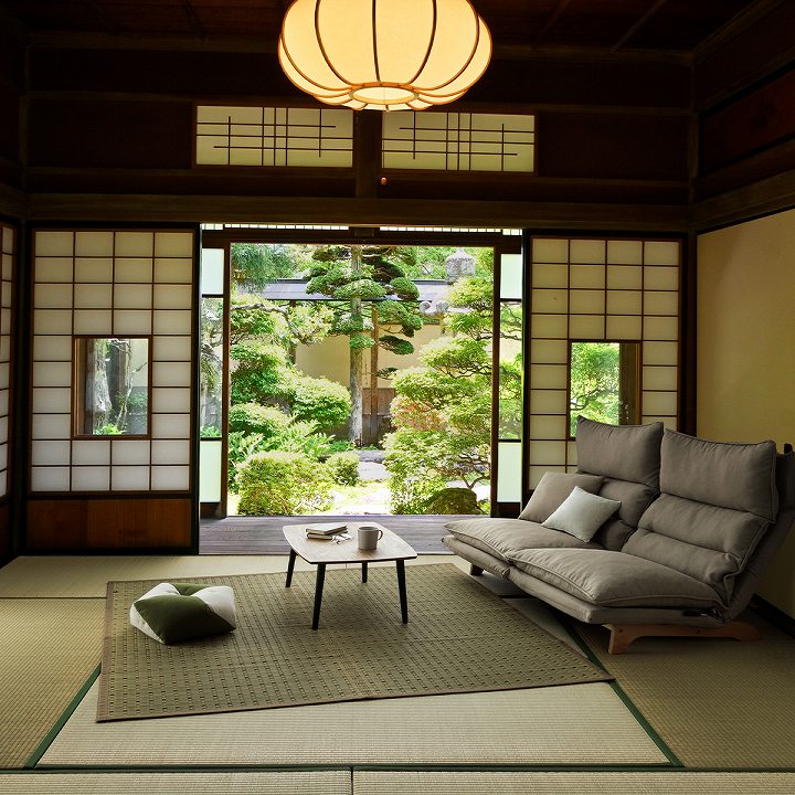 レトロモダンな国産い草ラグ 小夏 江戸間サイズ 1畳～8畳