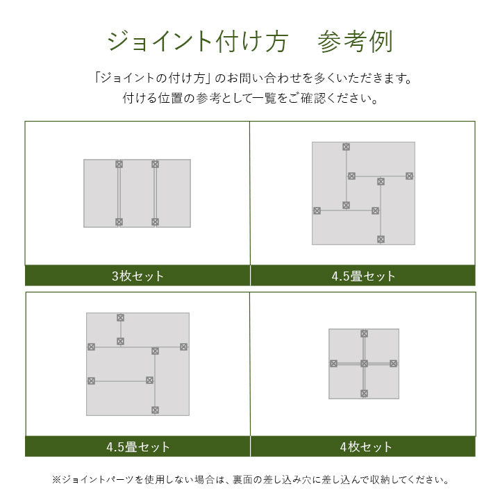 置き畳 届いたユニット畳を床に置くだけで和のスペース あぐら 82×82cm