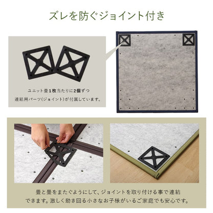 置き畳 届いたユニット畳を床に置くだけで和のスペース あぐら 82×164cm