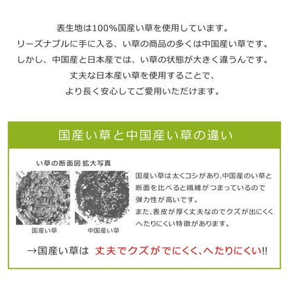 い草を使用したベビーマット ことり