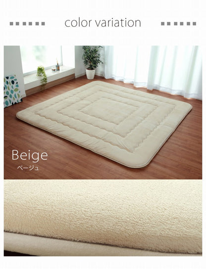 こたつ敷き布団 表地には肌触りが良く耐久性に優れたマイクロファイバーを使用