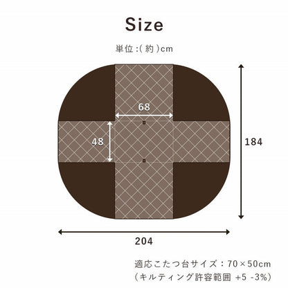 パーソナルこたつ用掛け布団 バラン