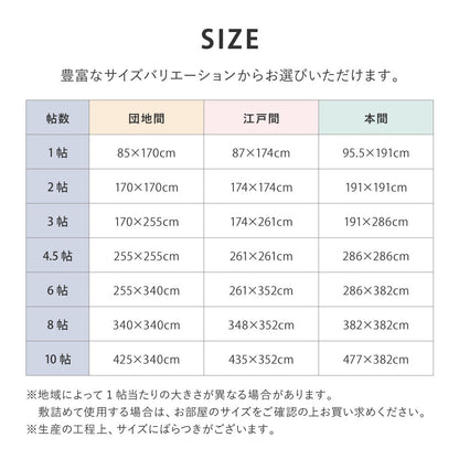 洗えるい草風カーペット 涼風 本間サイズ 手軽に洗える素材でいつでもキレイ