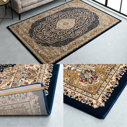 格調高いメダリオン柄ラグ トルコ製ウィルトン織りカーペット ベルミラ