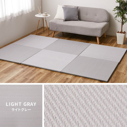 水や汚れに強い置き畳 キッズ向けのプレイマットからシニアのお昼寝 綾模様 約82×82×2.5cm