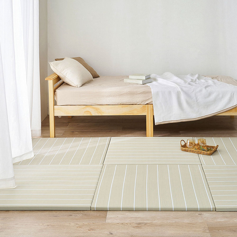 パステル調のい草風 置き畳 コトリナ 約82×82×2.5cm
