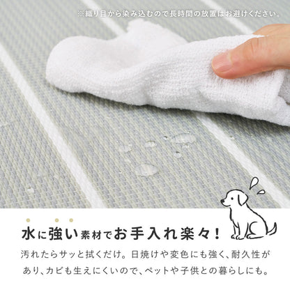 パステル調のい草風 置き畳 コトリナ 約82×82×2.5cm