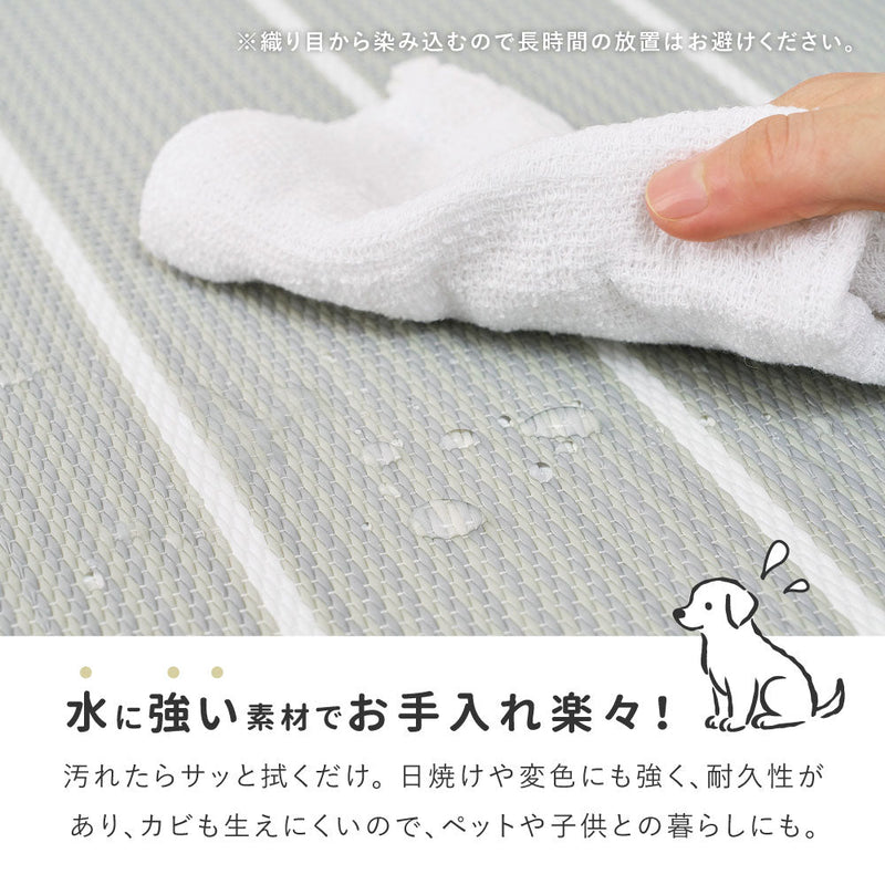 パステル調のい草風 置き畳 コトリナ 約82×82×2.5cm