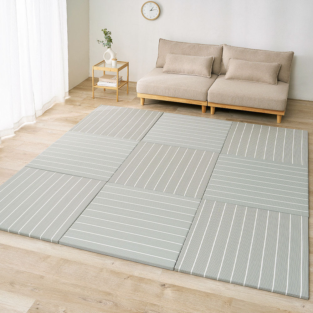 パステル調のい草風 置き畳 コトリナ 約82×82×2.5cm
