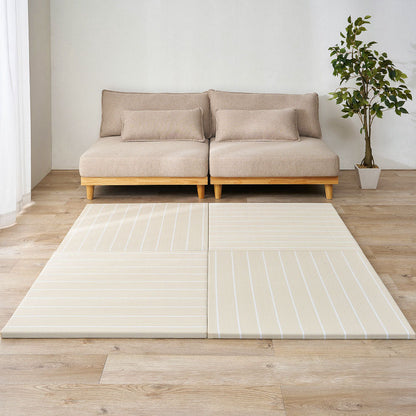 パステル調のい草風 置き畳 コトリナ 約82×82×2.5cm