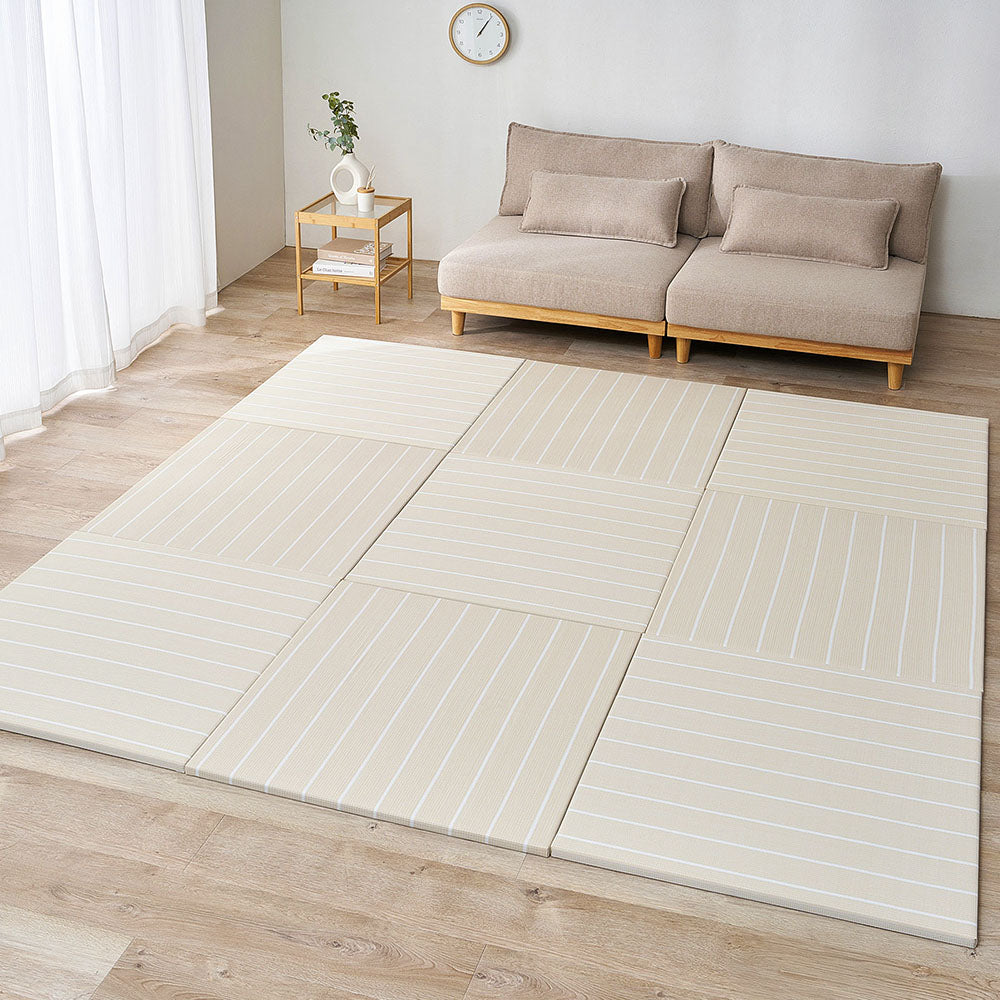 パステル調のい草風 置き畳 コトリナ 約82×82×2.5cm