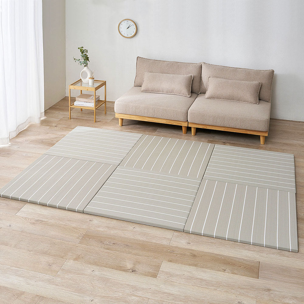 パステル調のい草風 置き畳 コトリナ 約82×82×2.5cm