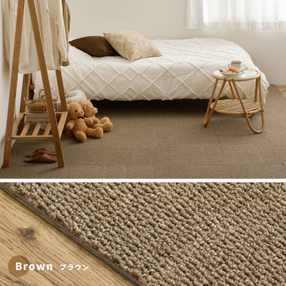 タイルカーペット ペットの足腰を守るクッション性 置くだけでズレない洗える吸着マット