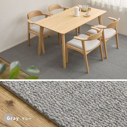 タイルカーペット ペットの足腰を守るクッション性 置くだけでズレない洗える吸着マット