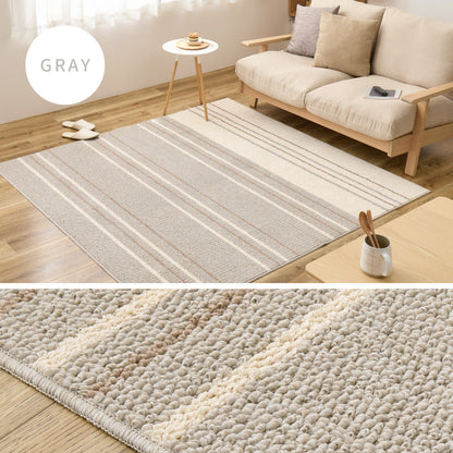 綿混ラグ 素肌に優しい綿の風合いと丈夫な機能を両立 汚れにくく清潔に使える防ダニ抗菌仕様