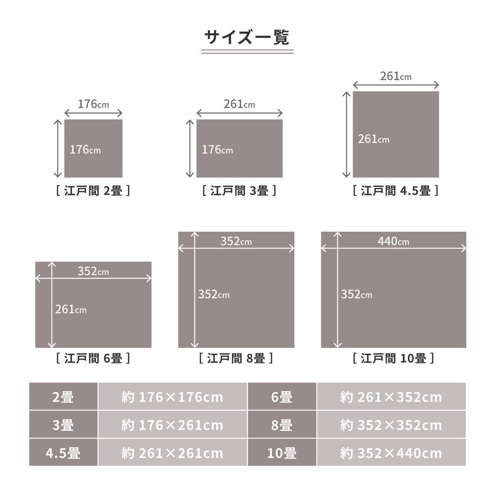 フリーカットできるカーペット 防炎加工で火が点きにくく燃え広がりにくい 江戸間2～10畳