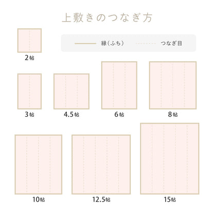 水に強い素材でできたい草風カーペット
