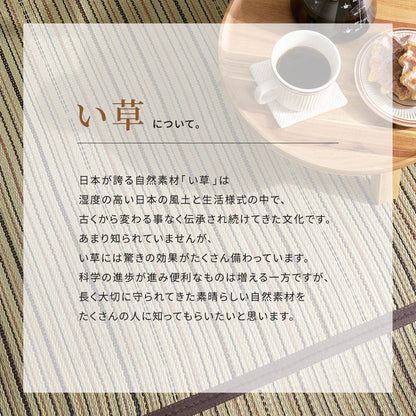 和モダンに彩る天然い草カーペット 涼み