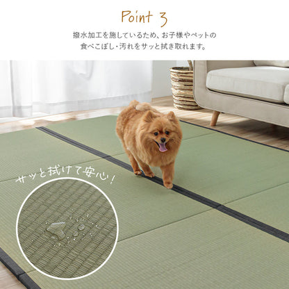 撥水加工を施した本格い草置き畳 単品