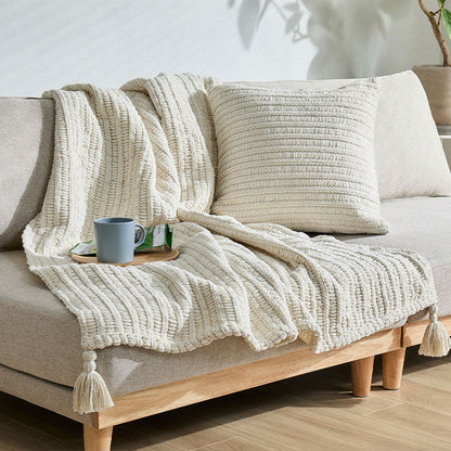 ふんわり包む2WAYニットブランケット