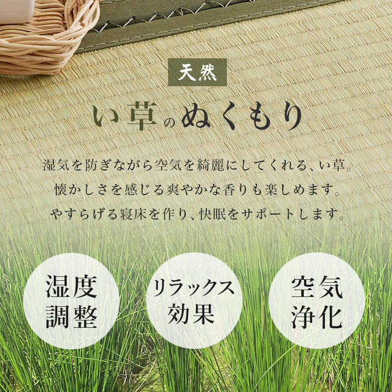 爽やかな天然い草を使用した畳マット・すのこベッド シングルサイズ