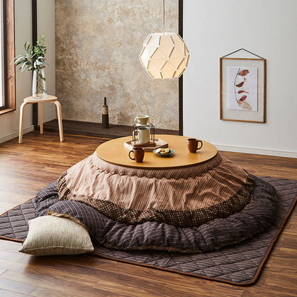 【掛敷セット】和モダンなこたつ布団掛敷セット ゆかり 暖かさのある色合いとデザイン こたつ布団と敷布団の2点セット