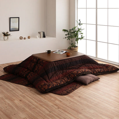 【掛敷セット】和モダン柄のこたつ布団掛敷セット 万葉 こたつ掛け布団と敷き布団2点セット