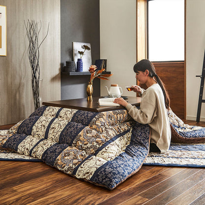 【掛敷セット】華やかな雰囲気を演出するこたつ布団セット ヴィオラ こたつ布団と敷布団の2点セット