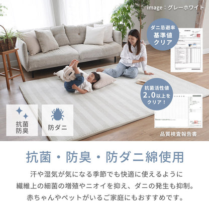 接触冷感でひんやり カバーを外して洗えるラグ