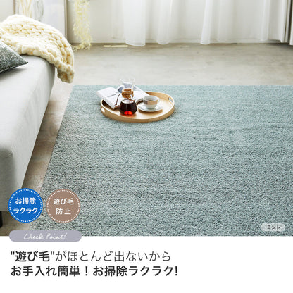 どんなお部屋にもコーディネートしやすい洗える無地のラグ Reflet - ルフレ