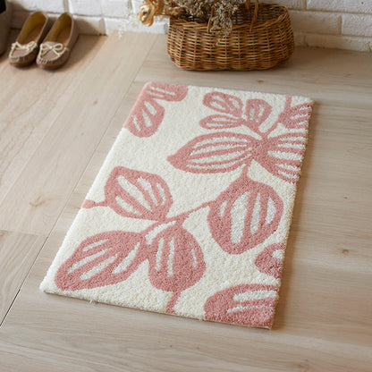 ユーカリの葉をイメージしたナチュラルデザインの玄関マット YUKARI MAT