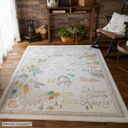 MOOMIN ムーミン / ムーミン谷の地図ラグ 140×200cm